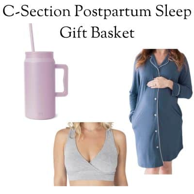 c-section postpartum sleep gift basket ideas