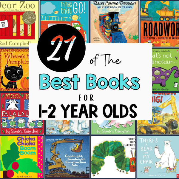 collage of the best books for 1-2 year olds